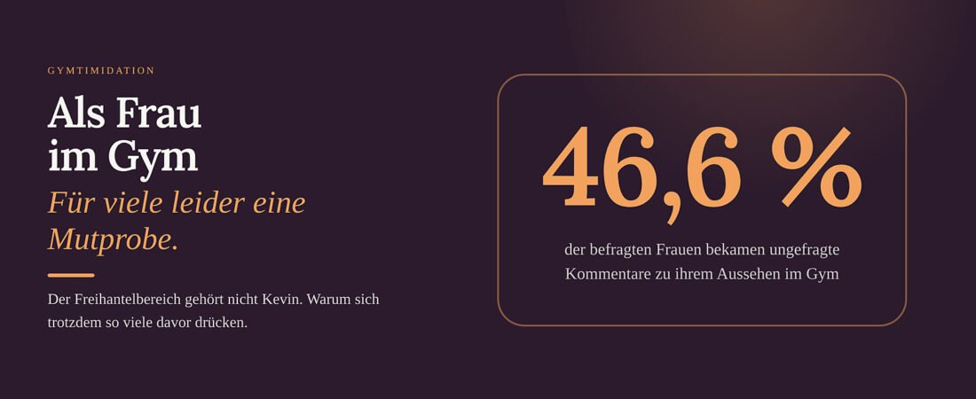 Als Frau im Gym – für viele (leider) eine Mutprobe